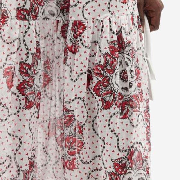 NWT The Vampire's Wife The Guardian Meadow Rose Print Poplin Maxi Dress US12 - Picture 4 of 16